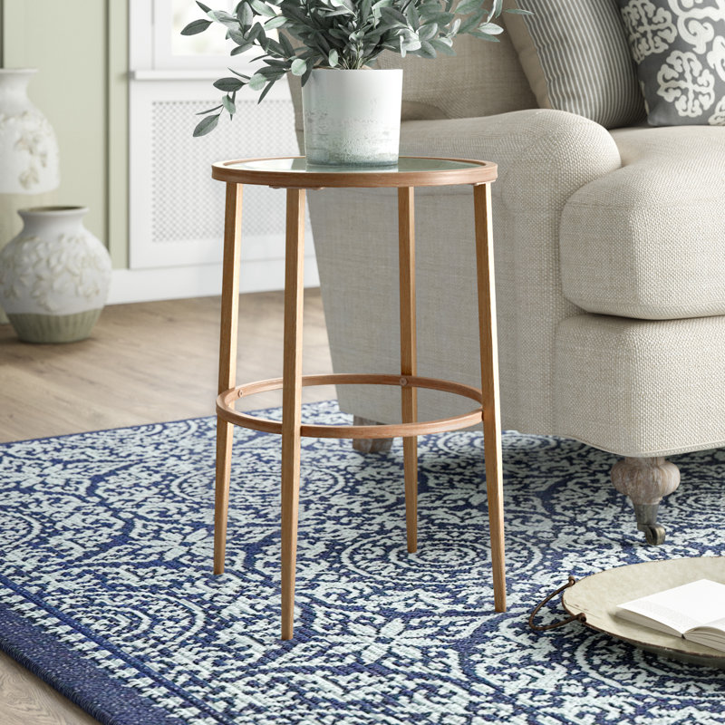 Birch Lane™ Harlow Glass Top End Table & Reviews Wayfair